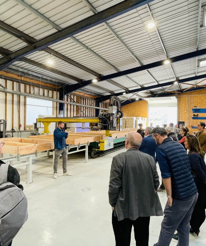 LOWALL inaugure son usine de murs à ossature bois sur le Pôle Yvon Morandat